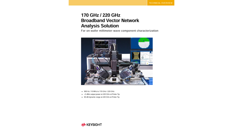 170 GHz / 220 GHz Broadband Vector Network Analysis Solution